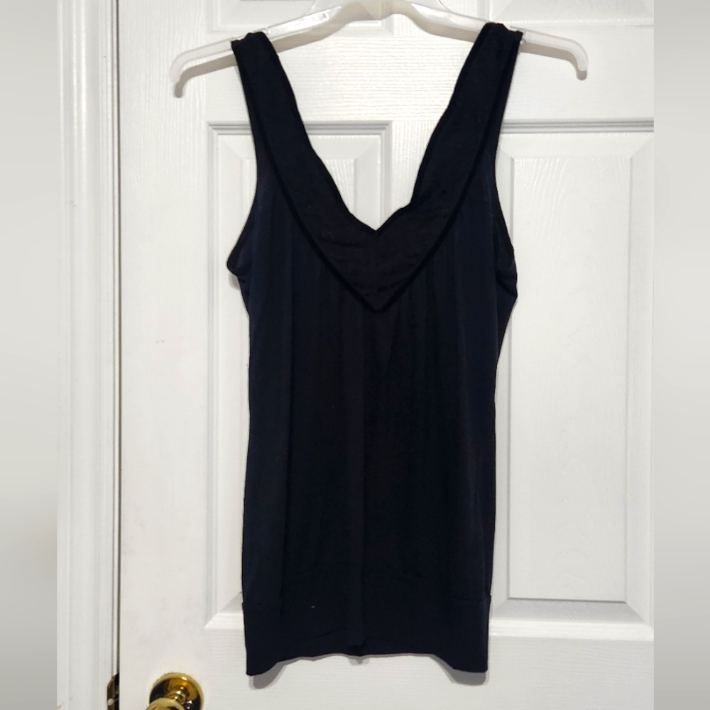Faux Lace Neck Sleeveless Top